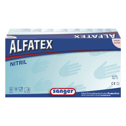 Einmalhandschuhe Nitril Alfatex blau