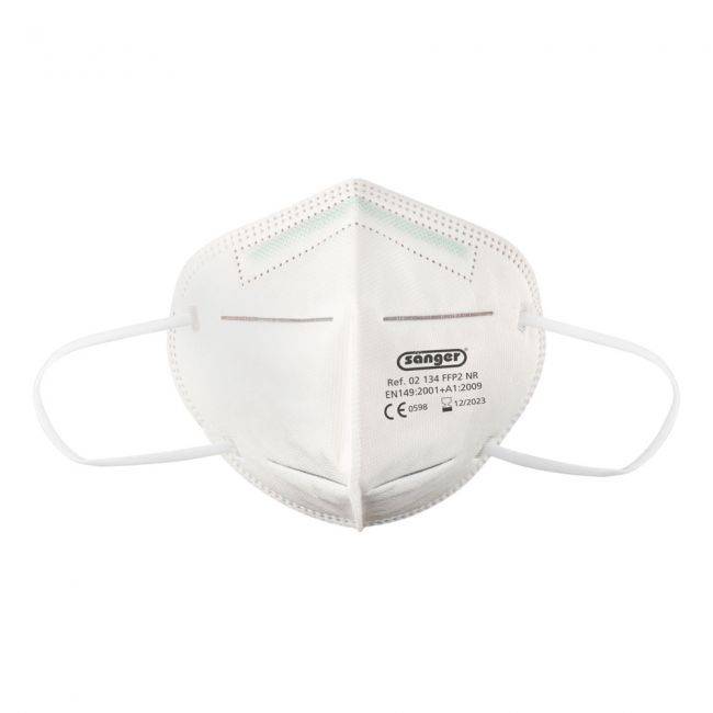 Einzelne FFP2 Atemschutzmaske 5-lagig ohne Ventil, CE-zertifiziert – hygienisch verpackt für den Einsatz im gewerblichen Bereich.