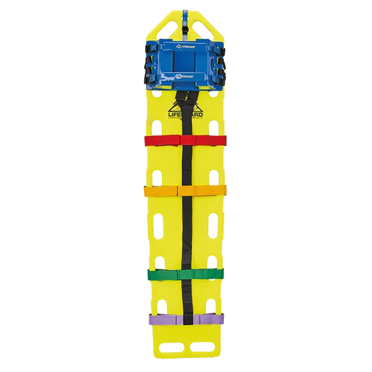 Lifeguard Spineboard mit 10-Punkt Fixiersystem und HeadFix Kopffixierung
