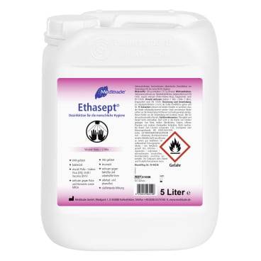 Ethasept Händedesinfektionsmittel 1 Liter Flasche, VAH-gelistet, parfümfrei