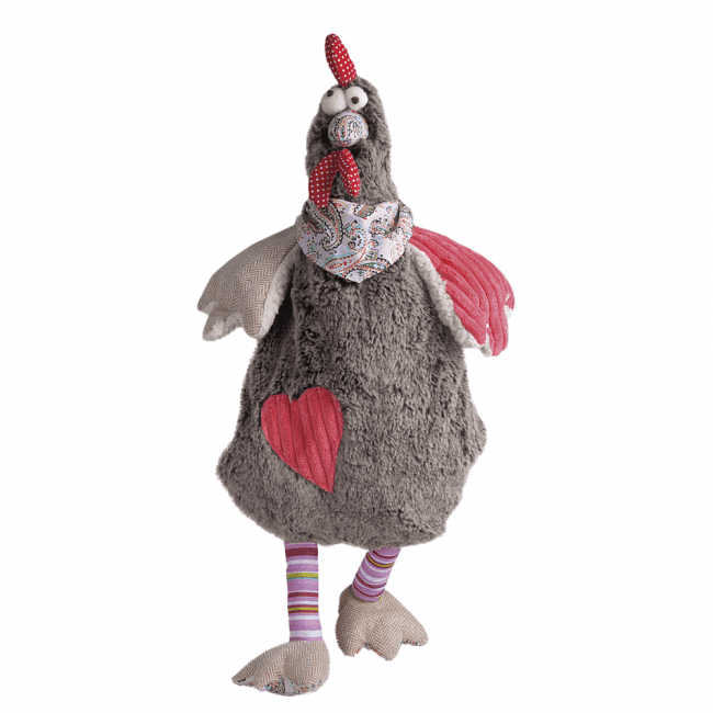 Wärmflasche 0,8 Liter - Plüschtier Wärmflasche 0,8 Liter in Form der Henne Berta mit weichem Bezug und bunten Details für gemütliche Wärme.