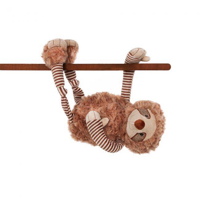 Plüschfaultier mit Kirschkernfüllung by medasi.shop – flauschiges Wärmekissen zum Aufhängen für Kinder.
