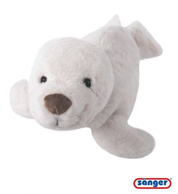 Weiße Plüschrobbe mit Kirschkernfüllung von medasi.shop – flauschiges Wärmekissen für Kinder und Erwachsene.