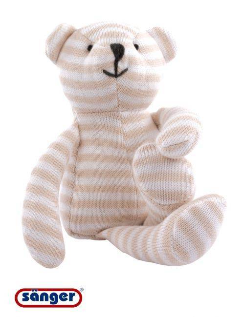 Beigefarbener Plüschbär mit Kirschkernfüllung von medasi.shop – flauschiges Wärmekissen für entspannende Momente.