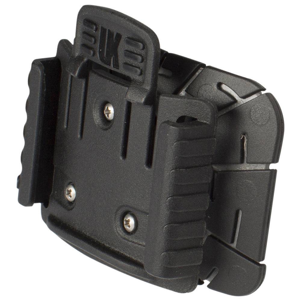 Helmhalterung UK für UK Vizion zum Kleben in Schwarz aus Kunststoff, passend für Helme mit gerader Stirnfläche im Bereich Arbeitsschutz.