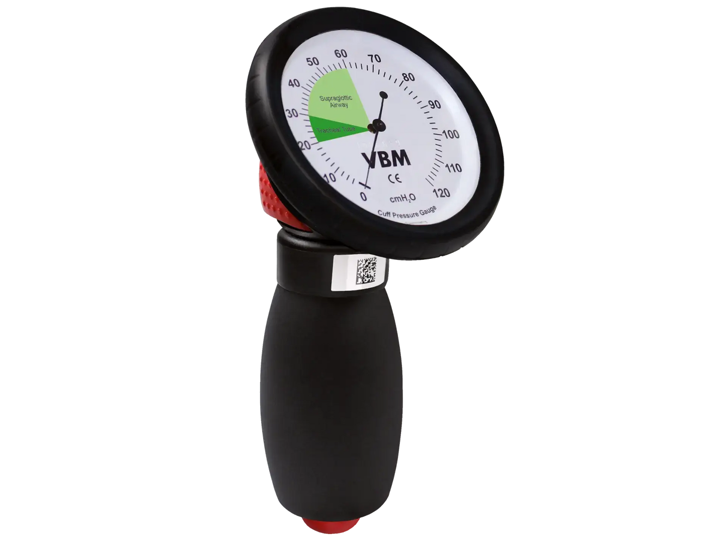 Universal Cuffdruckmessgerät VBM für Trachealtuben und Larynx-Tuben mit analoger Druckanzeige in cmH₂O, ideal für präzise Intubation.