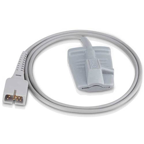 Fingersensor SpO2-Soft-Sensor für Edan, Nellcor-komp. Erw. mit 100 cm Kabel, kompatibel mit Edan Pulsoximetern und Patientenmonitoren.