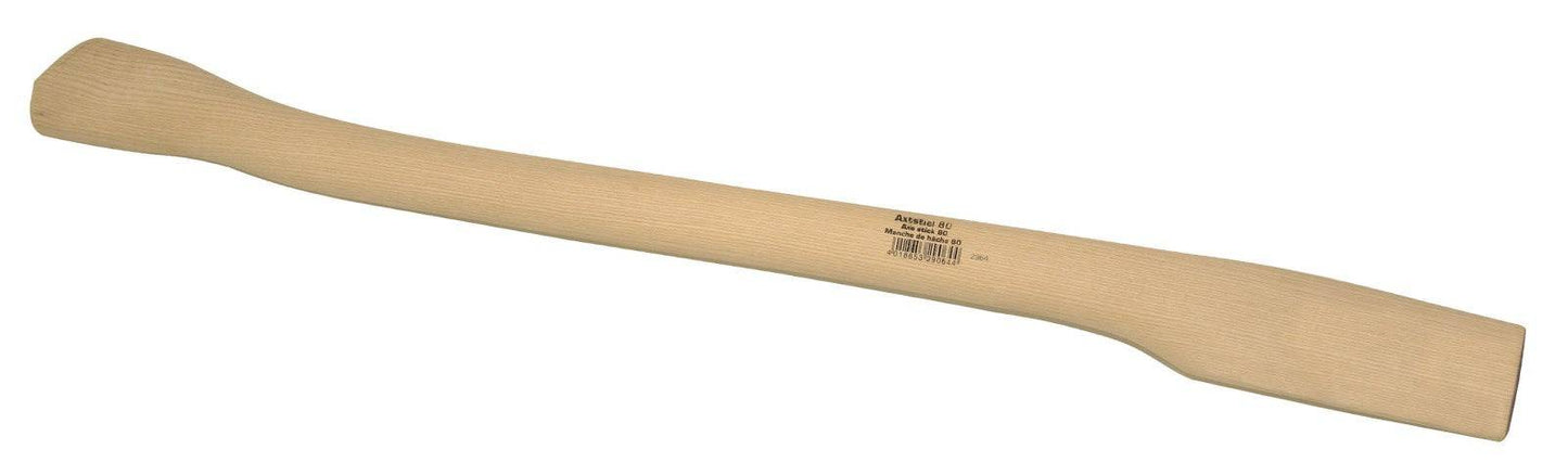 Axtstiel Esche ergonomischer Griff in Kuhfußform aus robustem Hartholz. Ideal für Axtzubehör im Forst- und Heimwerkerbereich.