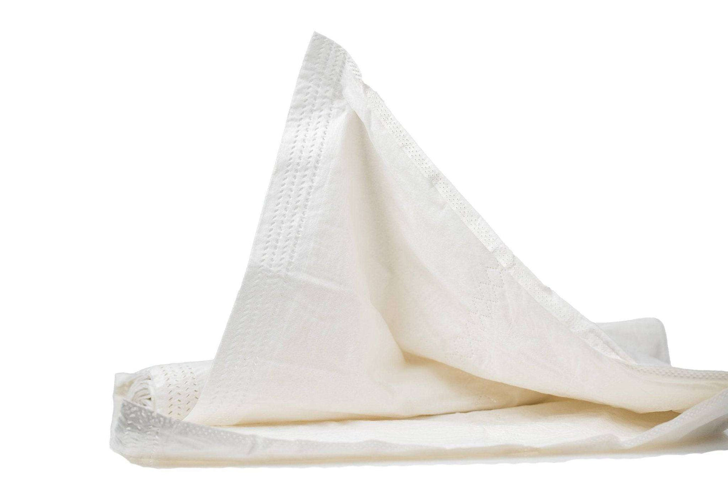 Weiße Einmaldecke RT ca.190g Papierfüllung für den kurzzeitigen Einsatz in medizinischen Einrichtungen, hygienisch und sofort verwendbar.