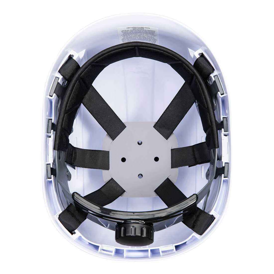 Schutzhelm Endurance PS63 mit Belüftung für Höhenarbeiten, Innenansicht