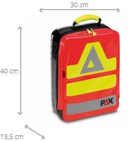 Maße der AED-Tragetasche PAX: 40x30x13,5 cm, kompakte und strapazierfähige Erste-Hilfe-Tasche für den professionellen Einsatz.