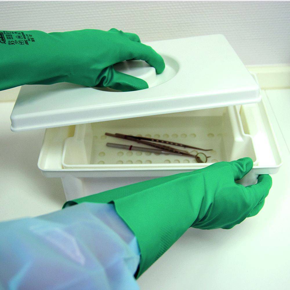 Chemikalien - und Flüssigkeitsschutz - Handschuhe "Neutron 35" aus Nitril - Medasi.shop - 11571 - BL