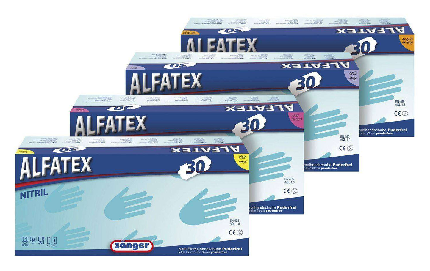 Einmalhandschuhe Nitril Alfatex 30 - Medasi.shop -