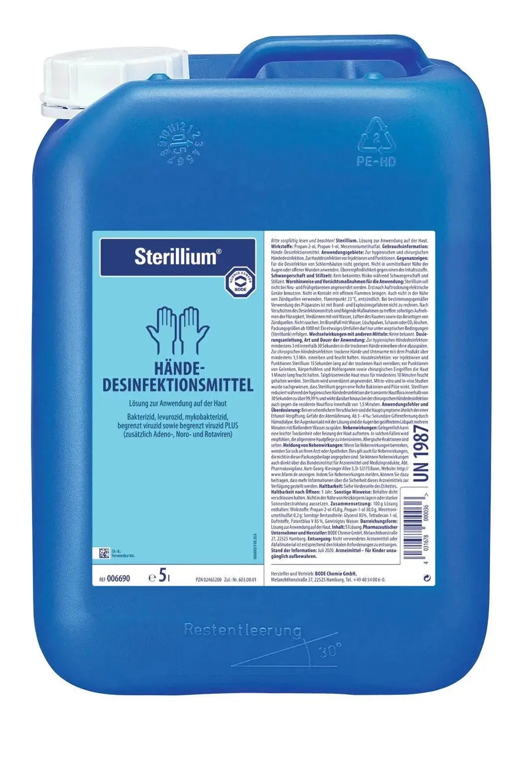 Händedesinfektion Sterillium® MHD - Medasi.shop - PZN - 00970709
