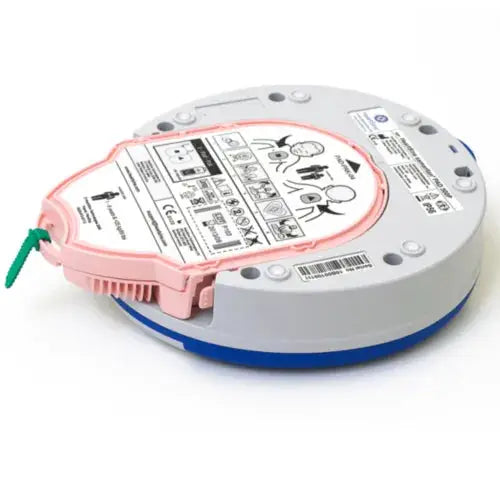 HeartSine Pedi-Pak für Kinder Pad-Pak-04 AED Elektroden für Defibrillatoren, geeignet für den Einsatz bei Kindern in medizinischen Notfällen. Kompatibel mit HeartSine AED-Geräten, ideal für den professionellen Einsatz im Gesundheitswesen.