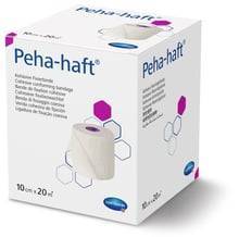 Die Peha-haft Fixierbinden 4 m sind kohäsive, elastische Fixierbinden mit einem zweifachen Hafteffekt – ideal für die sichere Fixierung von Verbänden, Polstermaterial oder medizinischen Komponenten wie Kanülen.