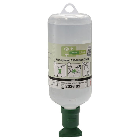 Augenspülflasche Plum 1000 ml (0,9 % Natriumchloridlösung)