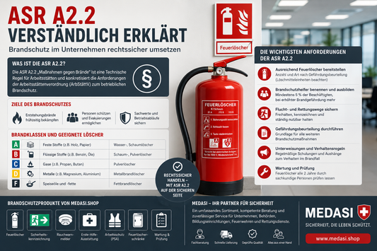 ASR A2.2 verständlich erklärt - Brandschutz im Unternehmen rechtssicher umsetzen