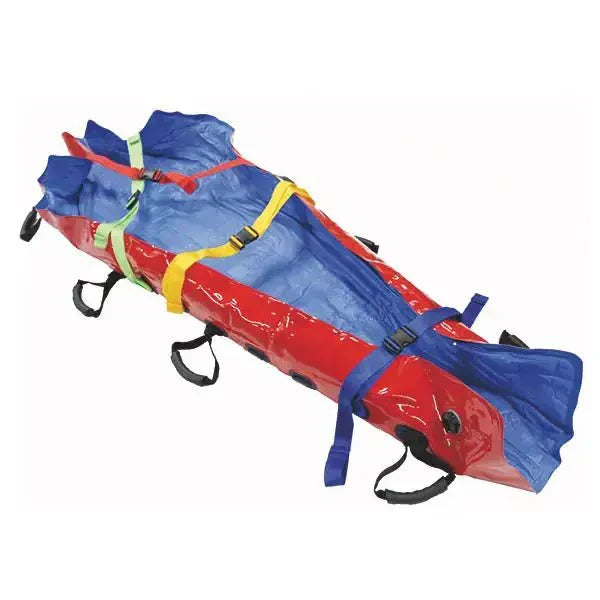 Alt-Text (Deutsch):  
Vakuummatratze zur sicheren Immobilisation bei Notfalltransporten.