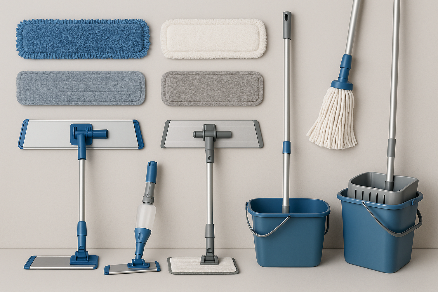 Mopp-Bezüge, Gestelle & Wischsets