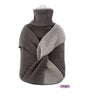 Wärmflasche Gummi 2,0 Liter mit Strickbezug aus Baumwolle