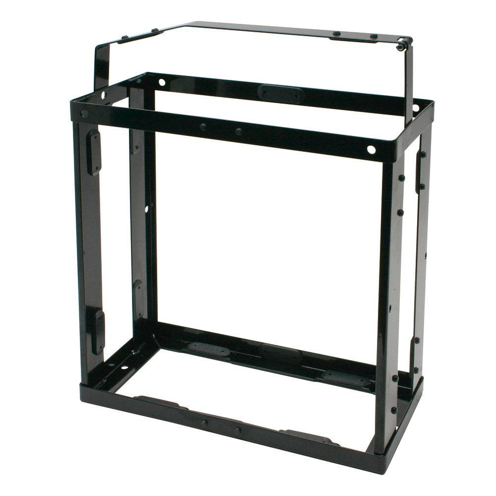 Robuste Fahrzeughalterung für 10 l & 20 l Benzinkanister aus Stahlblech – ideal für Feuerwehr, Offroad & Gewerbe. Jetzt bei Medasi.shop bestellen!