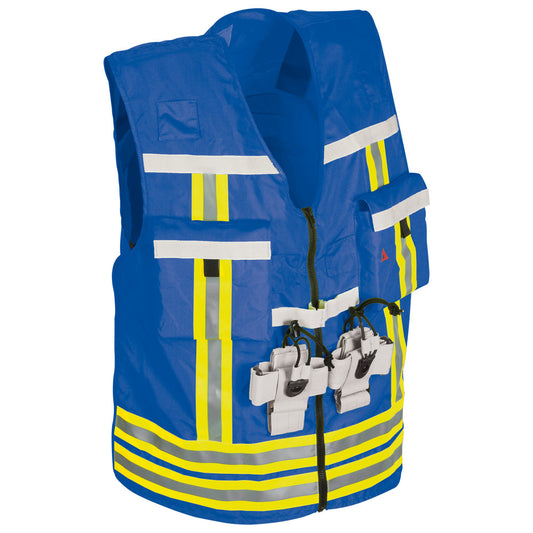 Blue PAX-Light identification vest with reflective stripes