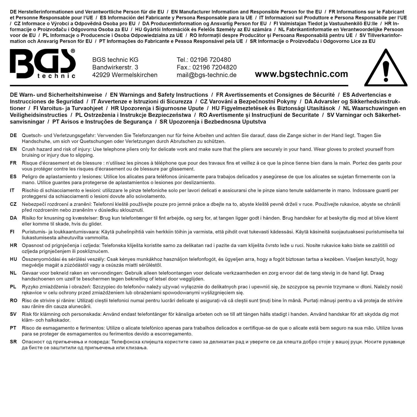 BGS Technik Logo und Informationen