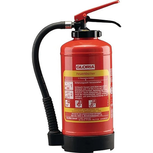 Fettbrand Aufladefeuerlöscher Gloria FB6EASY 6 Liter 6 LE, Medasi.shop, Fire Extinguishers