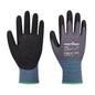 Nitrilschaum-Handschuh NPR-Pro AP65 Portwest Schwarz/Grau mit ergonomischer Passform für präzises Arbeiten in Industrie und Handwerk.