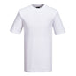 Weißes T-Shirt Turin Premium B195 Portwest aus 100 % Baumwolle (195 g/m²), klassisches Design für vielseitige Einsatzbereiche im Beruf.