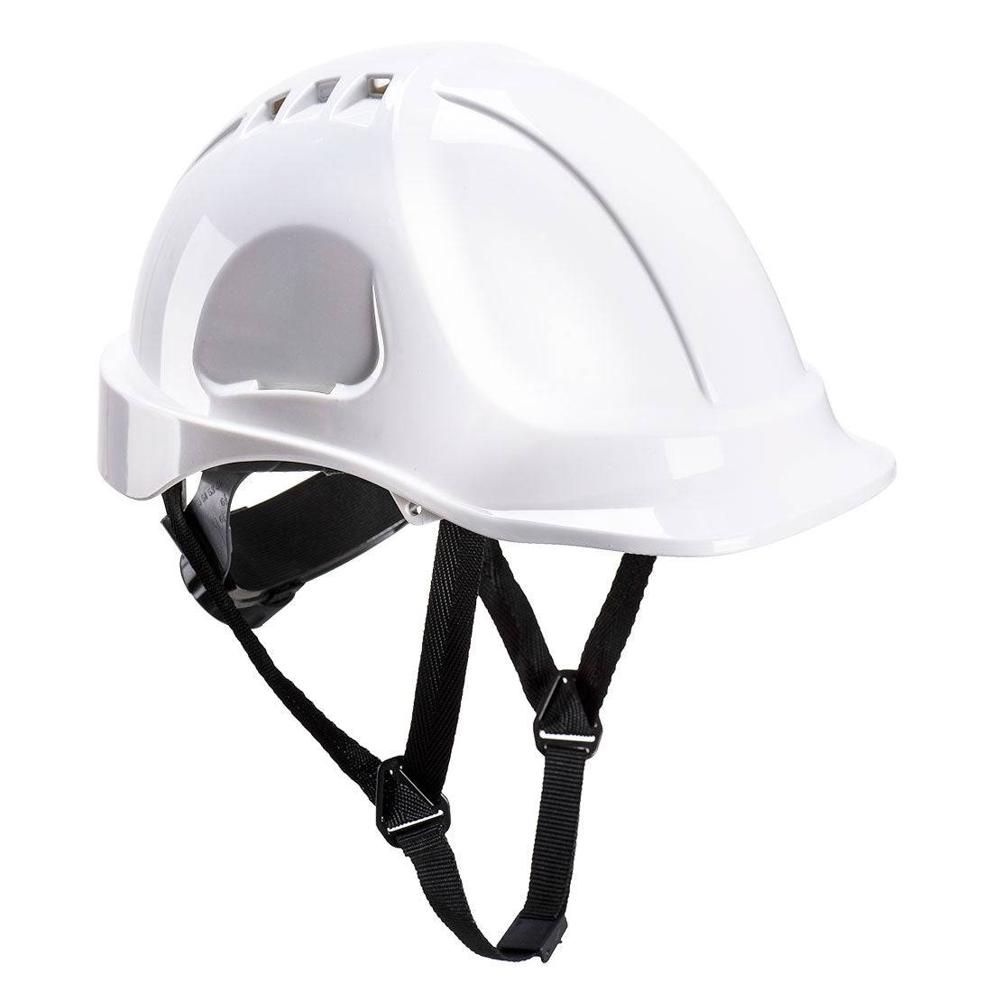 Kaufen Sie Schutzhelm Endurance PS55 Portwest in Weiß für optimalen Kopfschutz auf Baustellen und in industriellen Umgebungen.