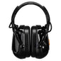 PW77 - Elektronischer Bluetooth-Kapselgehörschutz in Schwarz mit gepolstertem Kopfbügel. Ideal für sicheren Lärmschutz mit kabelloser Verbindung.