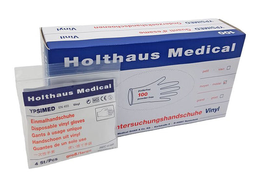 Einmalhandschuhe Vinyl YPSIMED, Medasi.shop, First Aid