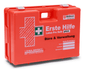 Leina-Werke Erste Hilfe Koffer Pro Safe plus für Büro & Verwaltung, orange, nach DIN 13169, für den Einsatz in Verwaltungsgebäuden.