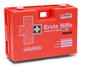 Erste Hilfe Verbandkoffer Leina-Werke Pro Safe plus für Metallverarbeitung, orange, nach DIN 13169, für metallverarbeitende Betriebe.