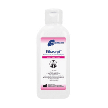 Ethasept Händedesinfektionsmittel 500ml Flasche, VAH-gelistet, parfümfrei