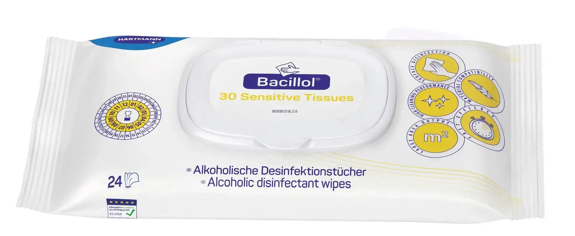 Bacillol® 30 Sensitive Tissues Flow - Pack (80 Tücher) Flächendesinfektion - Medasi.shop - PZN - 16401480