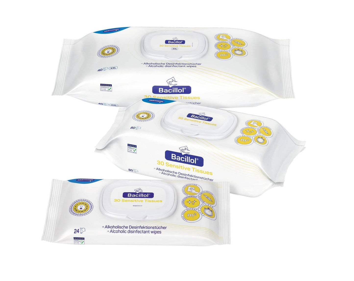 Bacillol® 30 Sensitive Tissues Flow - Pack (80 Tücher) Flächendesinfektion - Medasi.shop - PZN - 16401480