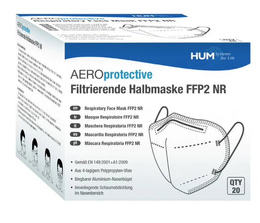 FFP2 NR Filtrierende Halbmaske AEROprotective 20 Stück