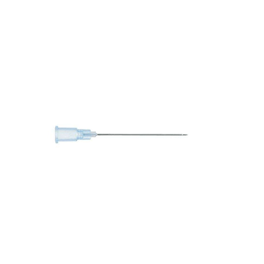 Sterican Einmal-Kanüle 0,60 x 25 mm in Blau mit transparentem Luer-Ansatz, steril verpackt für schmerzarme Injektionen im medizinischen Bereich.
