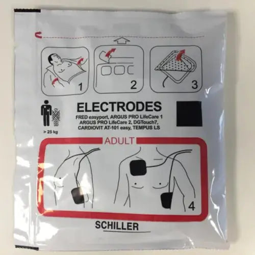 Schiller FRED easyport Elektroden, nicht vorkonnektiert - Medasi.shop - 2.155061