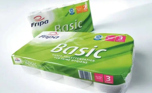 Toillettenpapier Fripa Basic 3 - lagig Weiß 48 Rollen - Medasi.shop - 84887